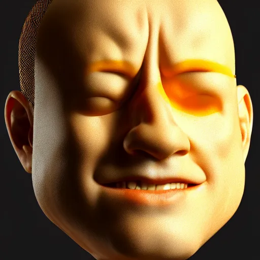 Prompt: a face made of cheese made of tom hanks, 8 k, trending on artstation, unreal engine, hyperrealistic