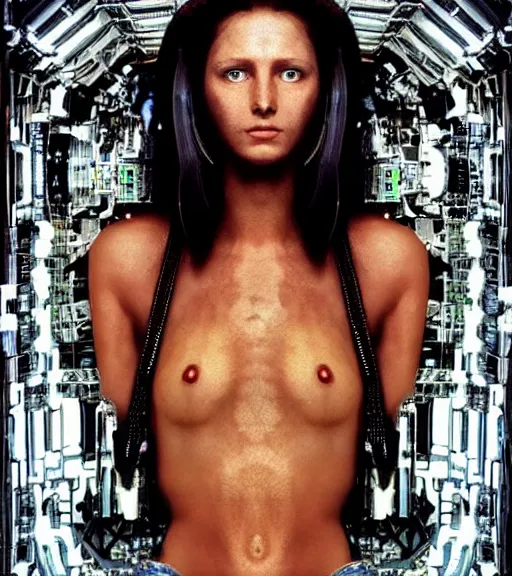 Prompt: portrait_photo_of_a_stunningly beautiful cybernetic maiden, hyper detailed by Annie Leibovitz, Steve McCurry, David Lazar, Jimmy Nelsson, professional photography