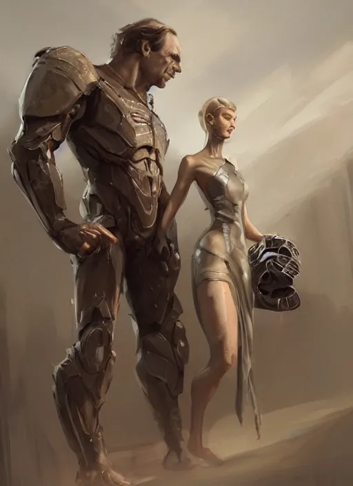 Prompt: Saul Goodman and Kim Wexler, elegant, digital painting, concept art, smooth, sharp focus, illustration, from StarCraft by Ruan Jia and Mandy Jurgens and Artgerm and William-Adolphe Bouguerea