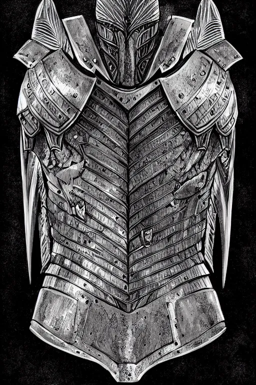 Prompt: armoured human, crow armour, symmetrical, highly detailed, digital art, black feathers, sharp focus, trending on art station, kentaro miura manga art style