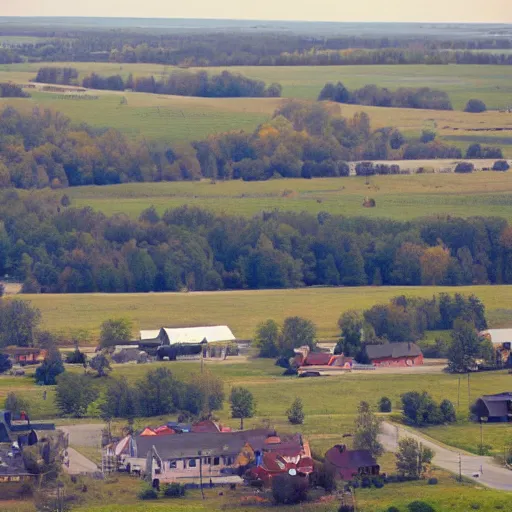 Image similar to a small town in the midwest