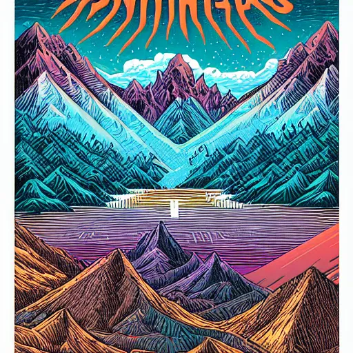 Image similar to Mountains by Dan Mumford