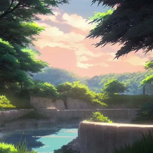 Image similar to anime by Makoto Shinkai
