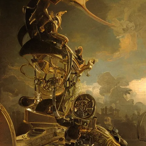 Prompt: sci-fi car dynamic organic forms structure car and wall structure in the coronation of napoleon painting by Jacques-Louis David black ceramic metal material shiny gloss water reflections search pinterest keyshot product render 4k