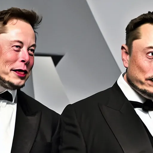 Prompt: Elon Musk kicks Gollum