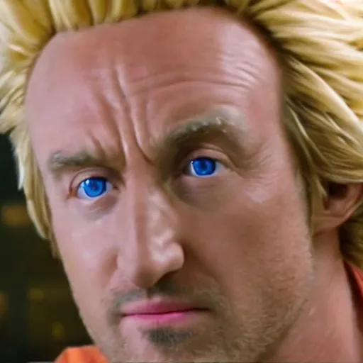 Prompt: movie still of owen wilson starring as vegeta in the 2 0 2 8 live action dragon ball z movie