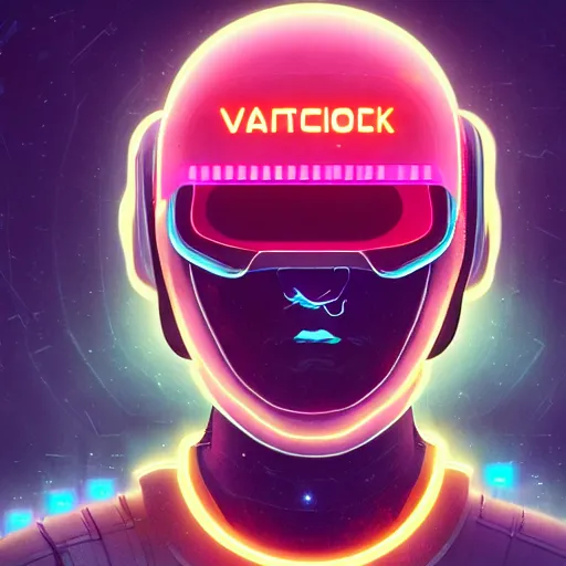 Image similar to cyberpunk cool bot, cinema 4 d, galaxy, ufo, space sci - fi, wearing vr goggles, illustration, portrait, pastel neon textured background night, trending on artstation, greg rutkowski, octane rendered, 1 2 k, detailed,