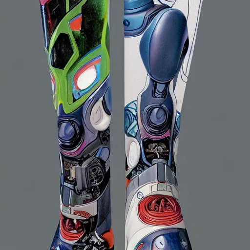 Prompt: 2 0 7 7 autobot sock portrait by charles vess and james jean and erik jones and rhads, inspired by ghost in the shell, beautiful fine face features, intricate high details, sharp, ultradetailed