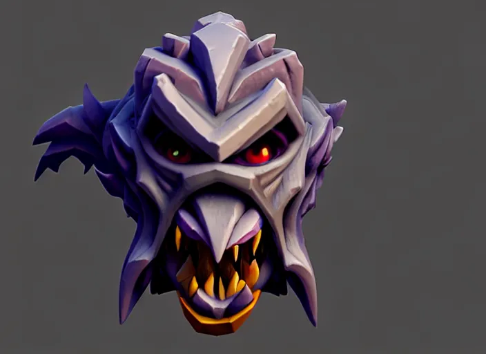 Prompt: witch head, stylized stl, 3 d render, activision blizzard style, hearthstone style, darksiders art style, greg rutkowski style