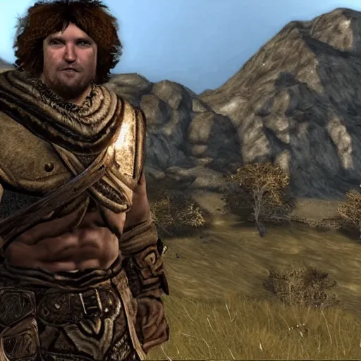 Prompt: ben askren in skyrim