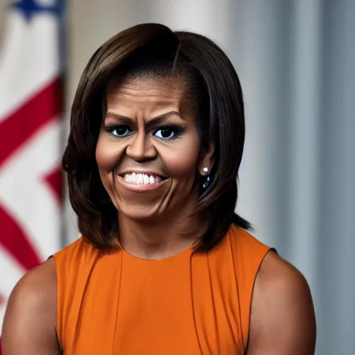 Image similar to face of European Michelle Obama