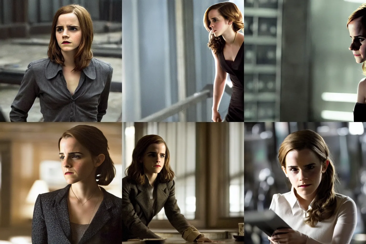 Prompt: Movie still of Emma Watson in Inception