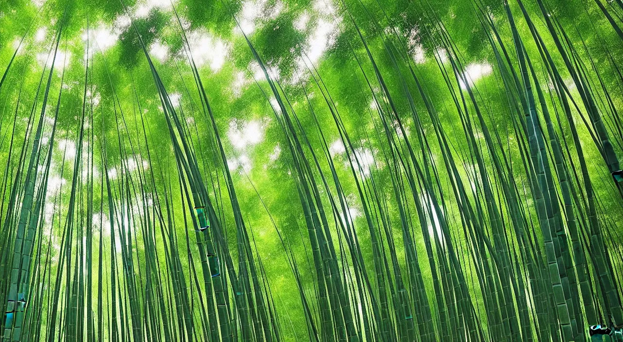 Prompt: 1 9 6 0 s bamboo forest by hiro isono