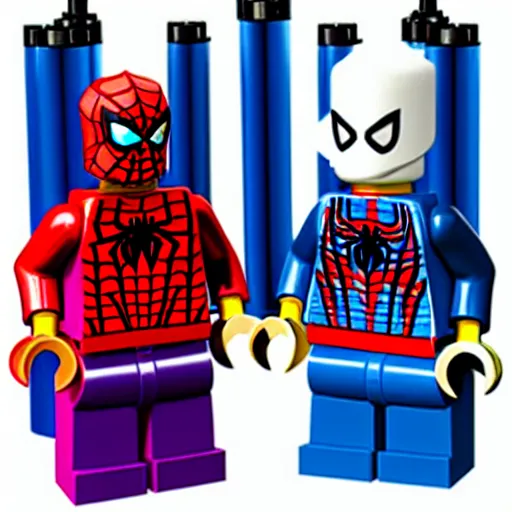 Prompt: lego set of spiderman