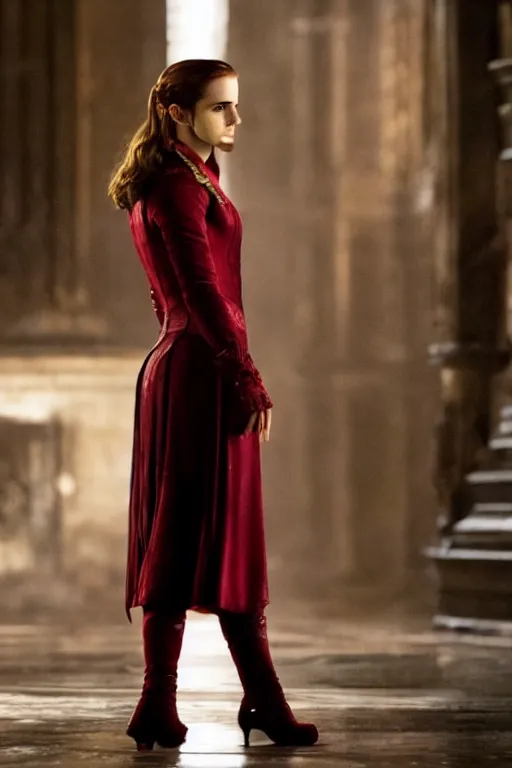 Image similar to Still of Emma Watson as Scarlett Witch