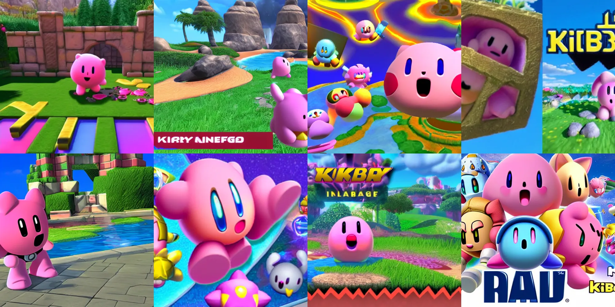 Prompt: kirby unreal engine