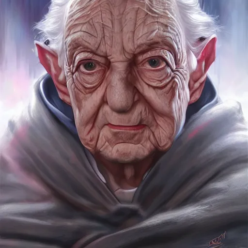 Prompt: Portrait of George Soros as the emperor palpatine made by stanly artgerm lau, wlop, rossdraws, james jean, andrei riabovitchev ,marc simonetti