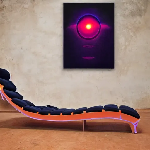 Prompt: ancient boring symetrical sea circle falcon chaise recipe tangerine, by beksinski and vincent di fate and beeple, synthwave, 2 0 megapixels, black velvet painting