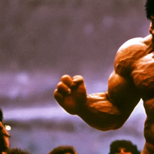 Image similar to hulk performing at woodstock