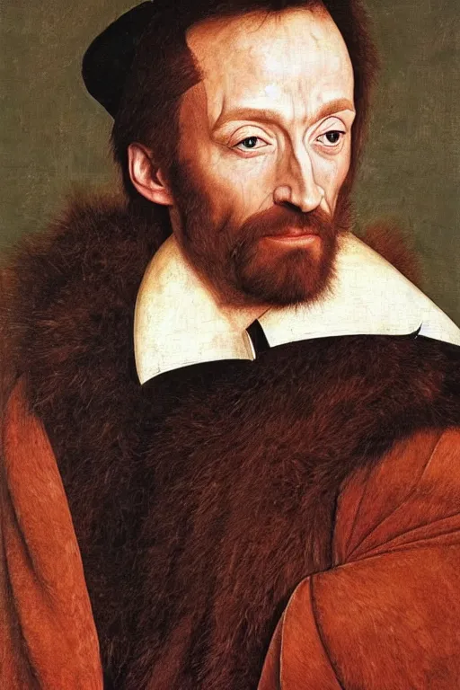 Image similar to portrait of hugh jackman, oil painting by jan van eyck, northern renaissance art, oil on canvas, wet - on - wet technique, realistic, expressive emotions, intricate textures, illusionistic detail