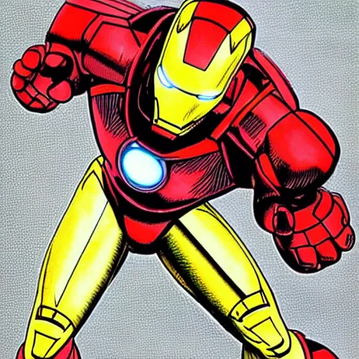 Prompt: iron man drawn by akira toriyama