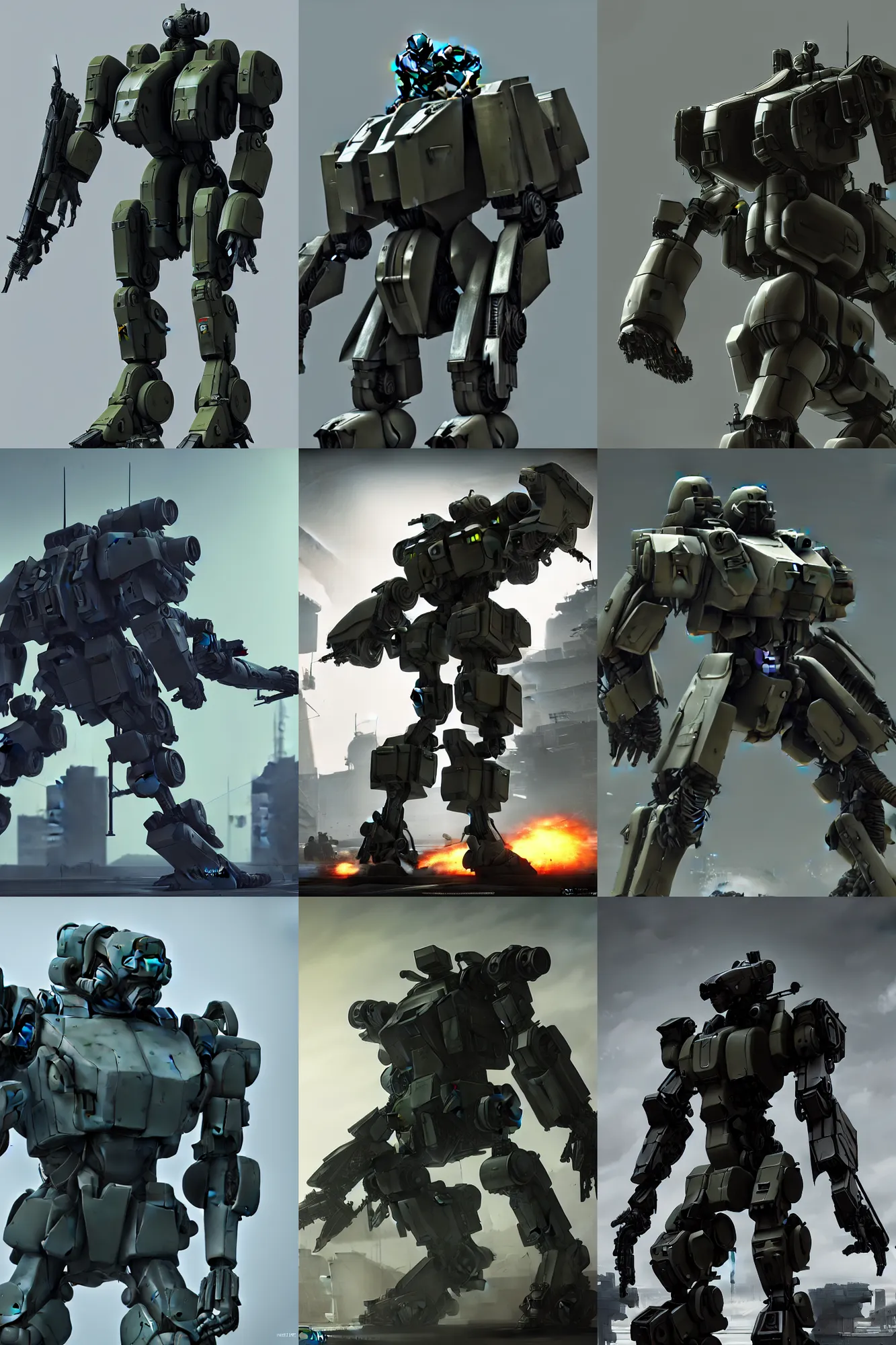 combat mech from Metal Gear, highly detailed, | Stable Diffusion