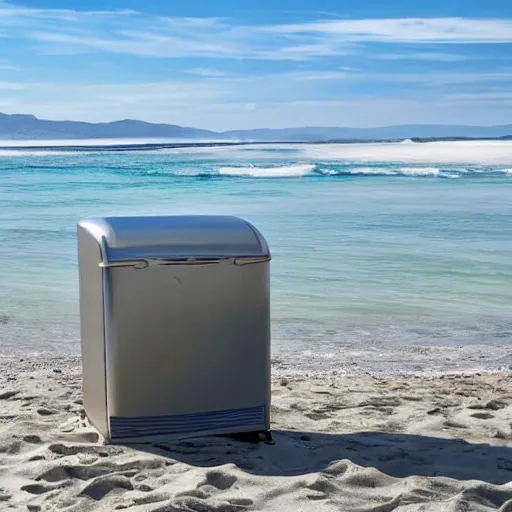 Image similar to refrigerator on the beach