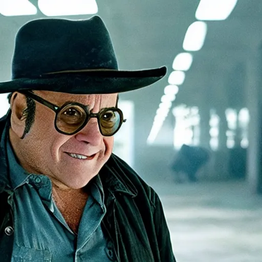 Prompt: danny devito as logan in the movie logan