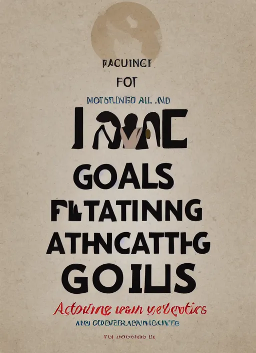 Prompt: attaining goals book cover