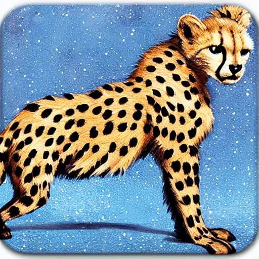 Prompt: cheetah galaxy