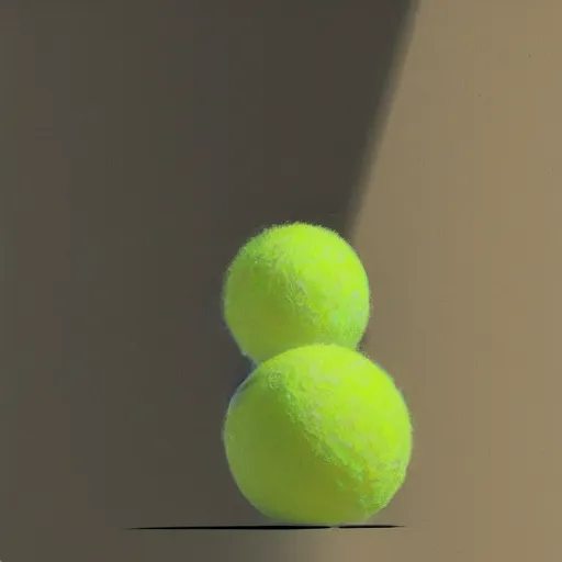 Image similar to highly detailed vfx portrait of a character of a tennis ball monster stephen bliss, chalk, unrealengine, greg rutkowski, loish, rhads, beeple, chalk, makoto shinkai and lois van baarle, ilya kuvshinov, rossdraws, tom bagshaw, basil gogos