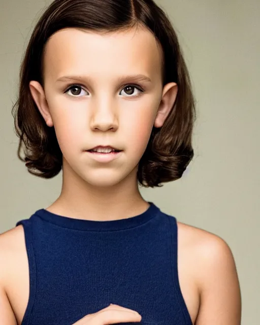 Image similar to Stunning portrait photo of Millie Bobby Brown