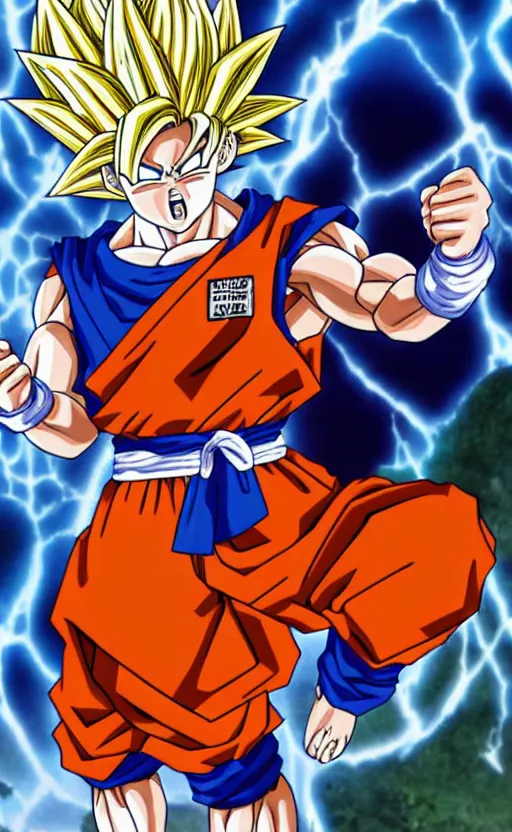 Image similar to goku as nendorois, anime