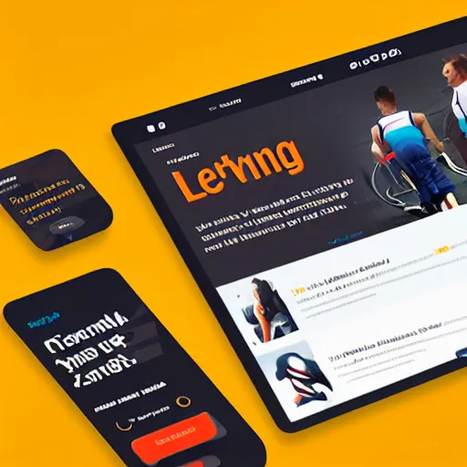 Prompt: a landing page screenshot trending on dribbble