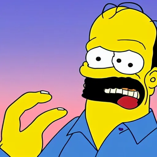 Image similar to jack nicholson, as a simpsons character