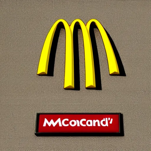 Image similar to new McDonald's logo super realistic high detail detailed octane render baroco