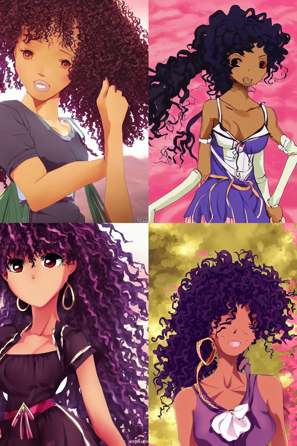 Premium Vector | Young girl anime style character vector illustration  design manga anime girl hair faces cartoon