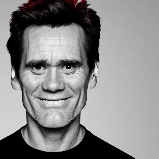 Prompt: Face texture of jim carrey