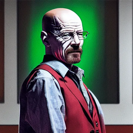 Image similar to Walter White as Joker, 8k