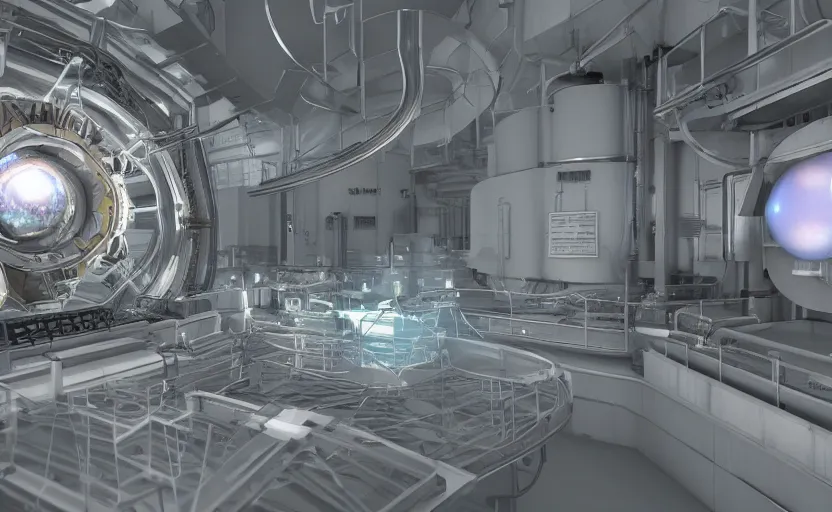 Prompt: hadron antimatter vacuum reactor, Photorealistic, 4k,. God rays,. Highly detailed, VRay Rendering, Unreal Engine