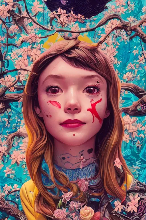 Image similar to a smiling cute human, tristan eaton, victo ngai, artgerm, rhads, ross draws