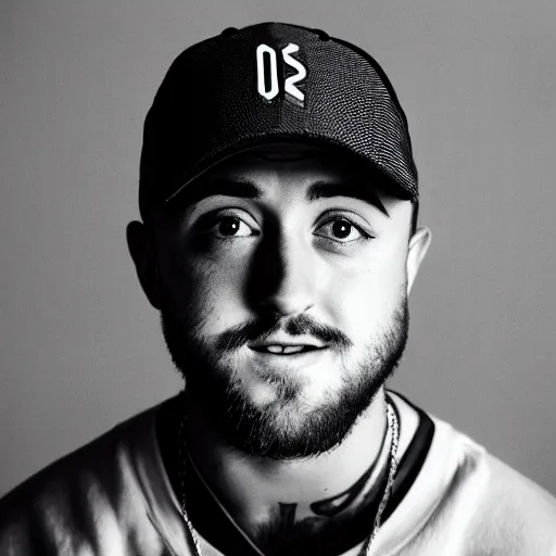 Prompt: portrait mac miller, poster, smooth, clear face, sharp focus, 8 k, highly detailed, hd