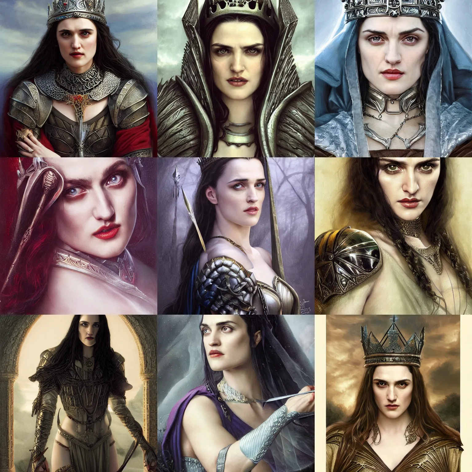 Prompt: Katie Mcgrath as a beautiful Medieval Queen by Gerald Brom +Mark Arian +Stanley Artgerm Lau +WLOP , extremely detailed , hyper realistic ,smooth, sharp focus