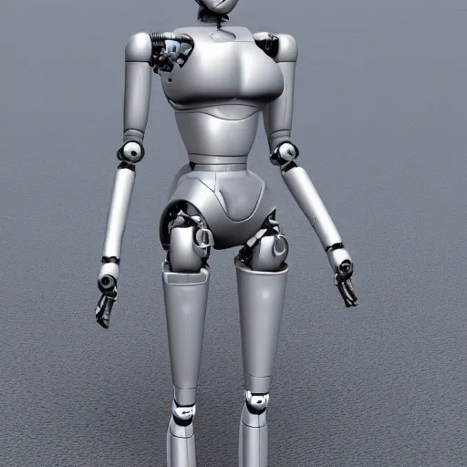 Image similar to female robot girl, 8 k, highly detailed