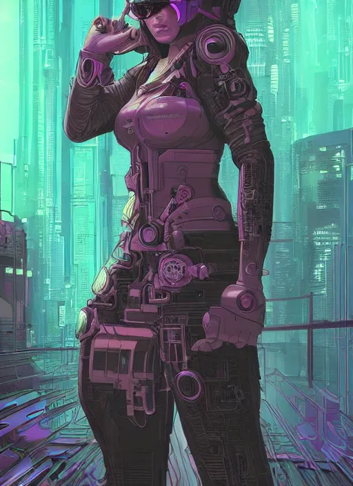 Image similar to a gorgeous cyberpunk hacker, centered in the frame, cyberpunk concept art by Jean Giraud and josan gonzales, digital art, highly detailed, intricate, sci-fi, sharp focus, Trending on Artstation HQ, deviantart, 4K UHD image