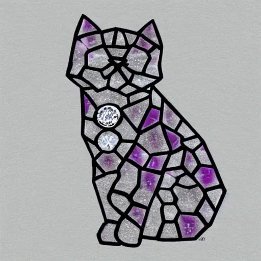 Image similar to diamond cat