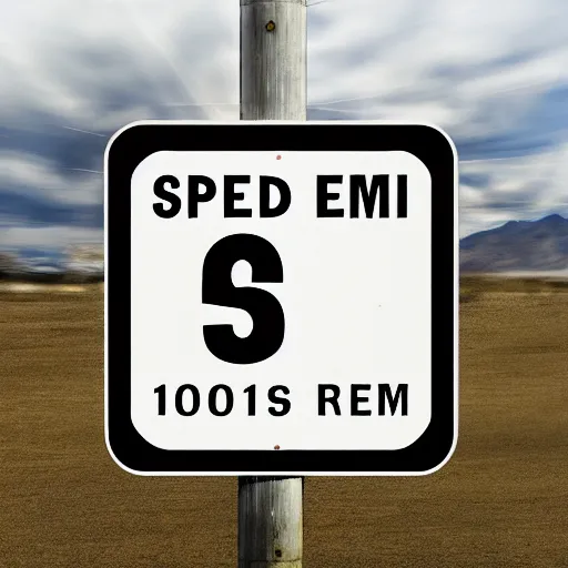 Prompt: speed limit 1 0 0 sign