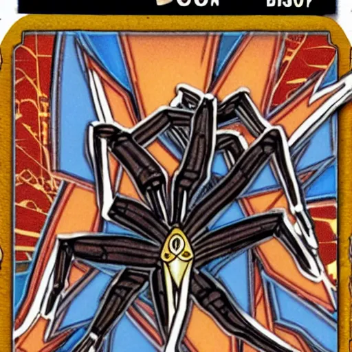 Image similar to yu gi oh card of eight legged bono