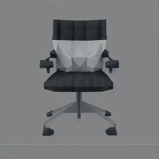 Image similar to cyberspace chair, crisp, dim painterly volumetric aquatic lighting, beautiful 3 d concept art, lowpoly, artstation