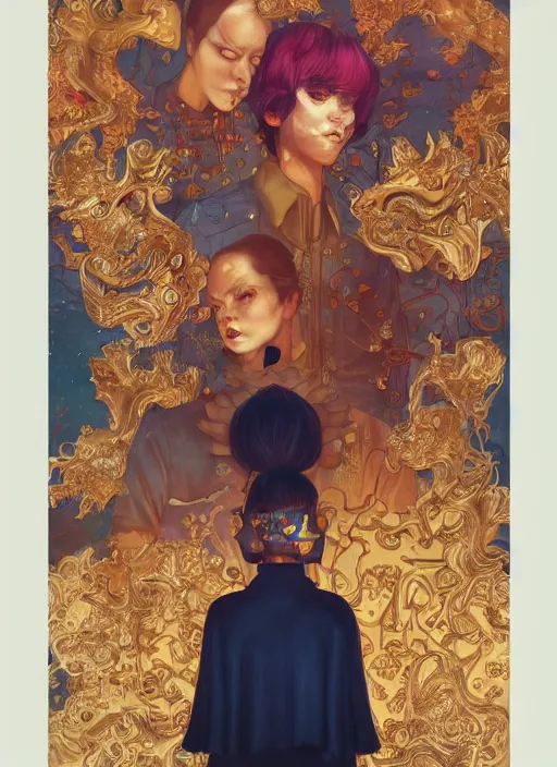 Image similar to gold :: by Martine Johanna and Simon Stålenhag and Chie Yoshii and wlop and Guillermo del toro :: ornate, dynamic, particulate, rich colors, elegant, centered, artstation, smooth, sharp focus, octane render, 3d